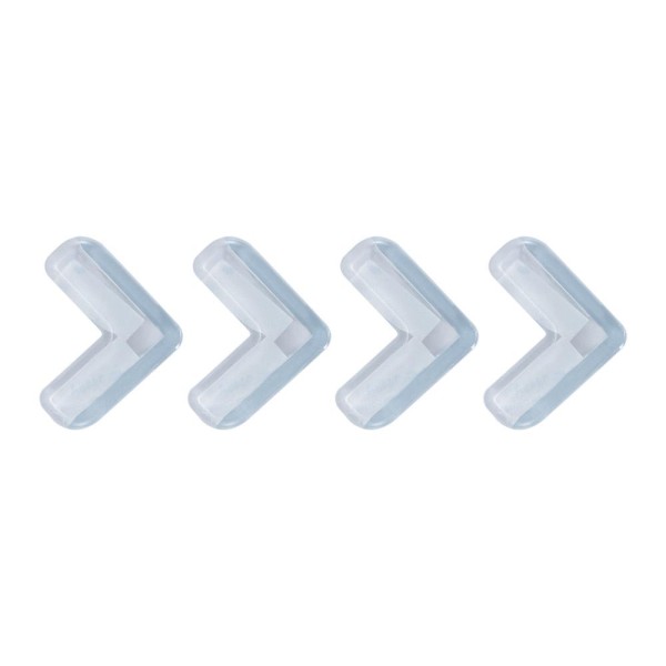 Set 4 bucati protectii colturi, masa, forma L, camera copilului, transparente